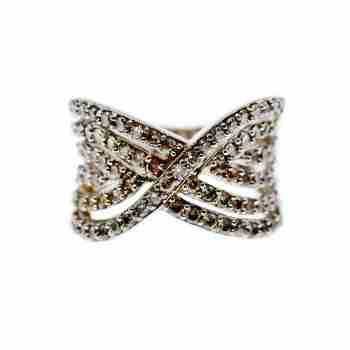 Sky Jewelry Серебряное кольцо с фианитами  Желание
