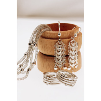 Sky Jewelry Серебряное кольцо с фианитами  Праздник