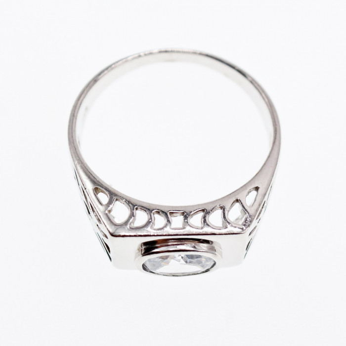 Sky Jewelry Серебряное кольцо с фианитом