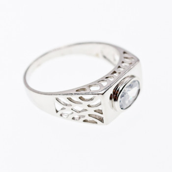 Sky Jewelry Серебряное кольцо с фианитом