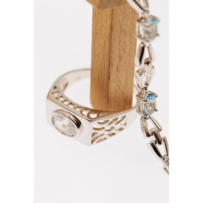 Sky Jewelry Серебряное кольцо с фианитом