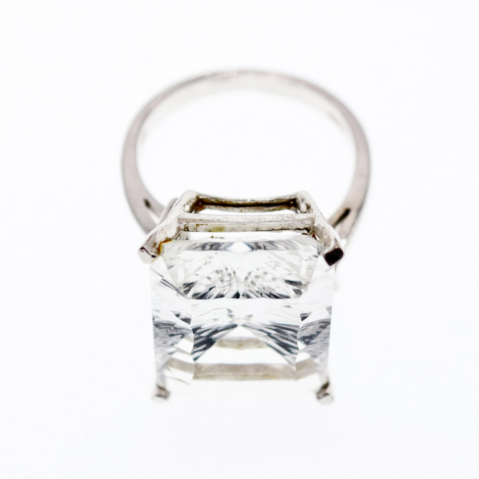 Sky Jewelry Серебряное кольцо с фианитом