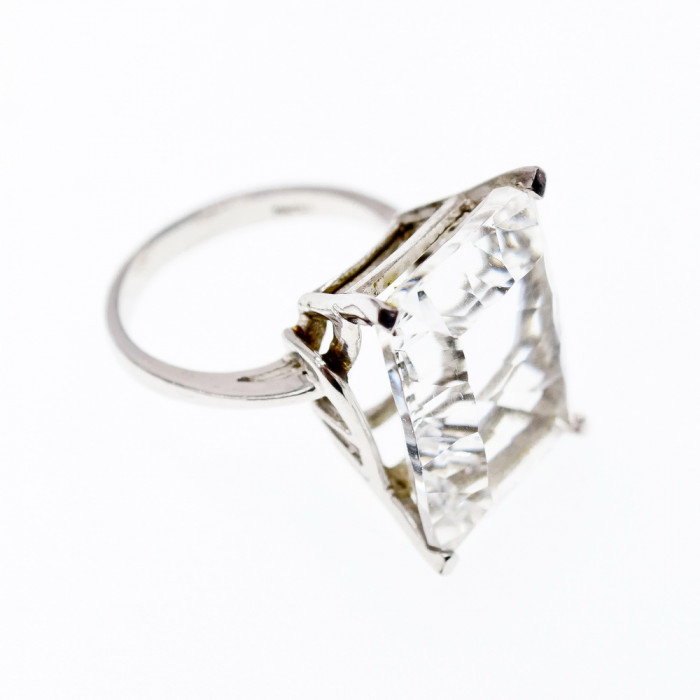 Sky Jewelry Серебряное кольцо с фианитом