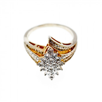 Sky Jewelry Серебряное кольцо с фианитами