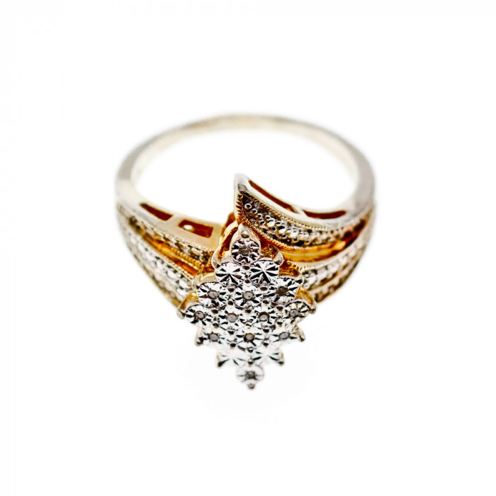 Sky Jewelry Серебряное кольцо с фианитами