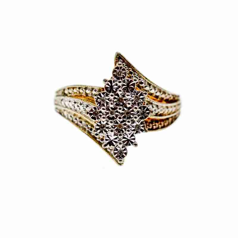 Sky Jewelry Серебряное кольцо с фианитами