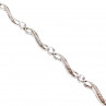 Sky Jewelry Серебряный браслет с белыми сапфирами