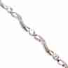 Sky Jewelry Серебряный браслет с белыми сапфирами