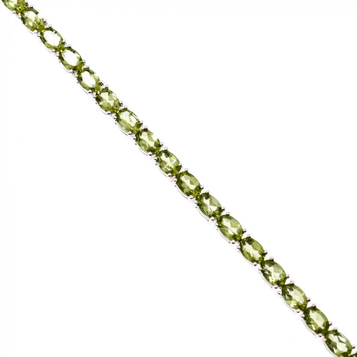 Sky Jewelry Серебряный браслет с хризолитом  Настроение