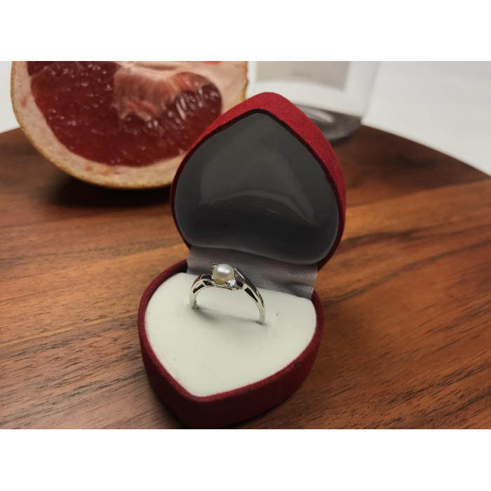 Sky Jewelry Серебряное кольцо с жемчугом