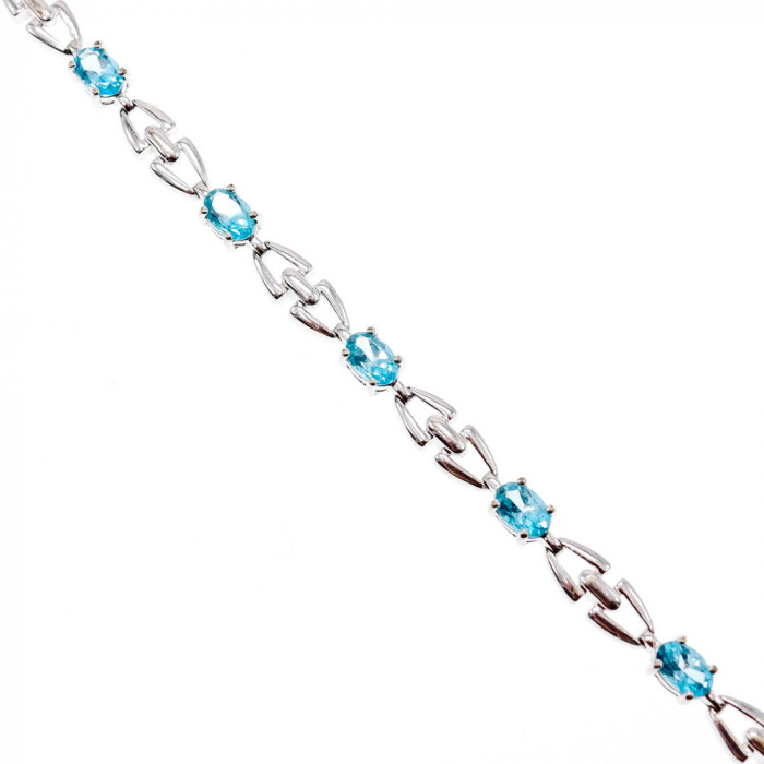 Sky Jewelry Серебряный браслет с топазами  Мечта