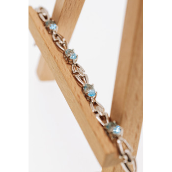 Sky Jewelry Серебряный браслет с топазами  Мечта