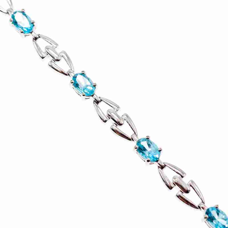 Sky Jewelry Серебряный браслет с топазами  Мечта
