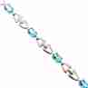 Sky Jewelry Серебряный браслет с топазами  Мечта