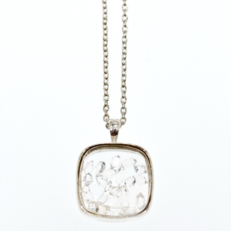 Sky Jewelry Серебряная цепочка с кулоном фианиты   Уникальность