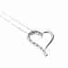 Sky Jewelry Золотая цепочка с кулоном с бриллиантами  Сердце