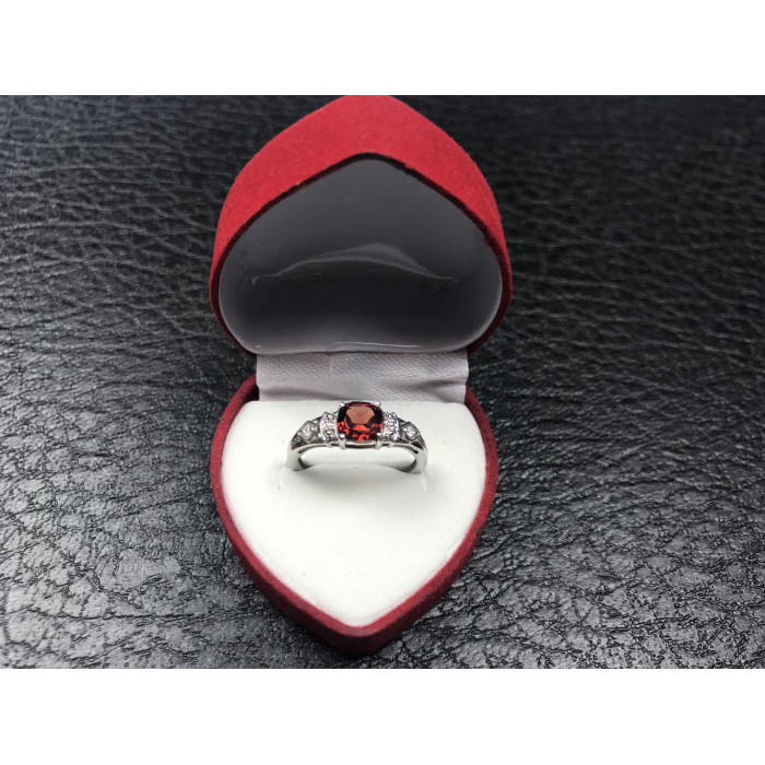 Sky Jewelry Серебряное кольцо с камнем Спессартин