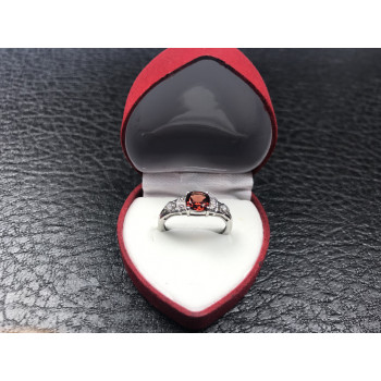 Sky Jewelry Серебряное кольцо с камнем Спессартин