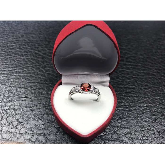 Sky Jewelry Серебряное кольцо с камнем Спессартин