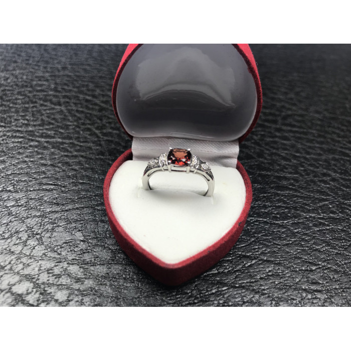 Sky Jewelry Серебряное кольцо с камнем Спессартин