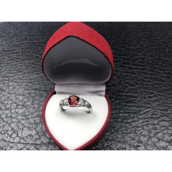 Sky Jewelry Серебряное кольцо с камнем Спессартин