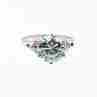 Sky Jewelry Серебряное кольцо с аквамарином и фианитами