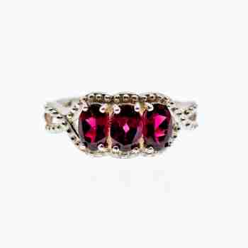 Sky Jewelry Серебряное кольцо с альмандином