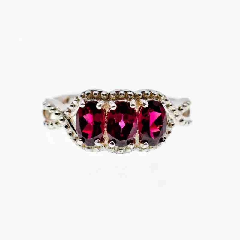Sky Jewelry Серебряное кольцо с альмандином