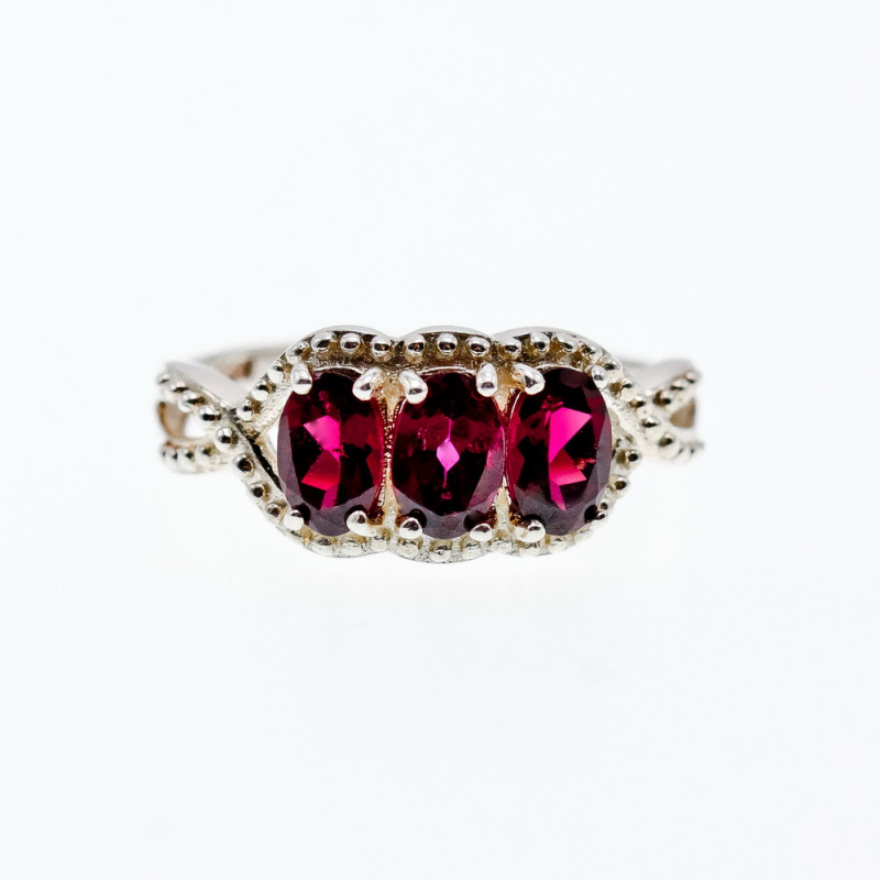 Sky Jewelry Серебряное кольцо с альмандином