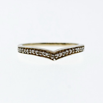 Sky Jewelry Серебряное кольцо с бриллиантами  Минимализм