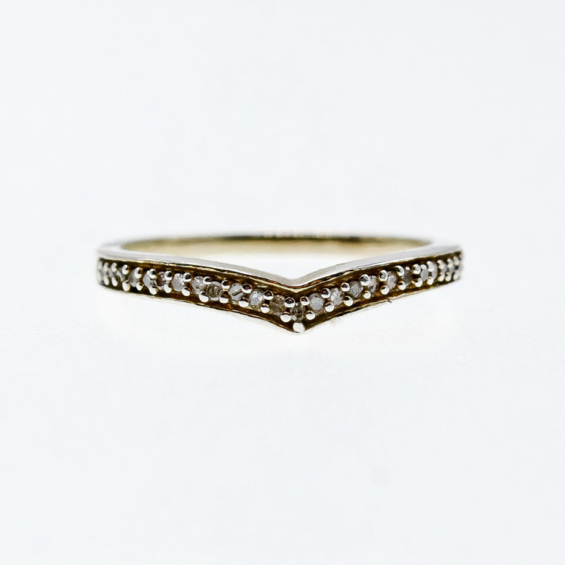 Sky Jewelry Серебряное кольцо с бриллиантами  Минимализм