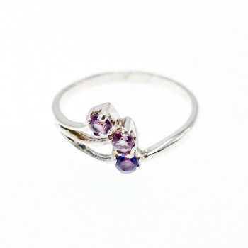 Sky Jewelry Серебряное кольцо с аметистом  Желание