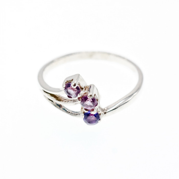 Sky Jewelry Серебряное кольцо с аметистом  Желание