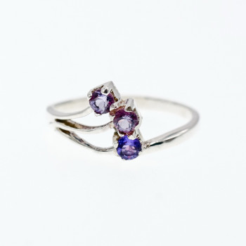 Sky Jewelry Серебряное кольцо с аметистом  Желание