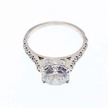 Sky Jewelry Серебряное кольцо с фианитами