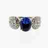 Sky Jewelry Серебряное кольцо с фианитами  Мечтай