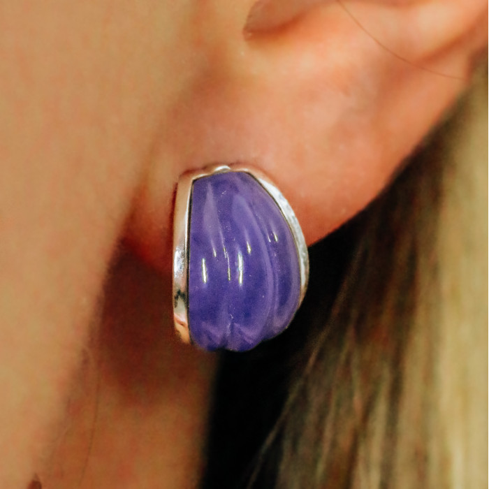 Sky Jewelry Серебряные серьги с агатом  Лето