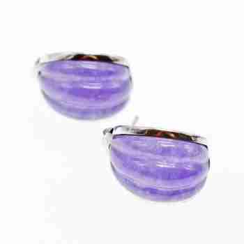 Sky Jewelry Серебряные серьги с агатом  Лето