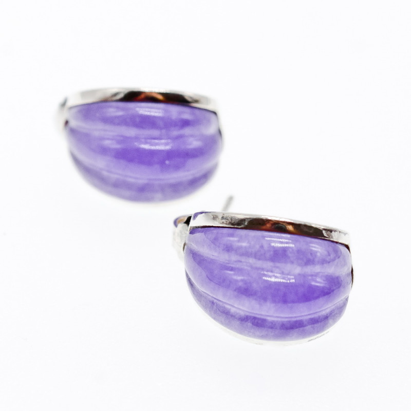 Sky Jewelry Серебряные серьги с агатом  Лето