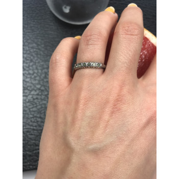 Sky Jewelry Серебряное кольцо с зелеными фианитами