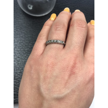 Sky Jewelry Серебряное кольцо с зелеными фианитами