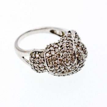 Sky Jewelry Серебряное кольцо с фианитами Вечеринка