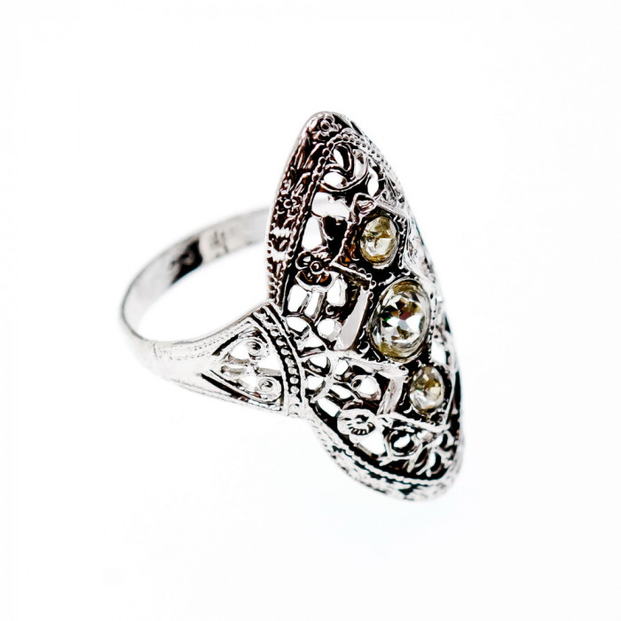 Sky Jewelry Серебряное кольцо с камнями турмалин