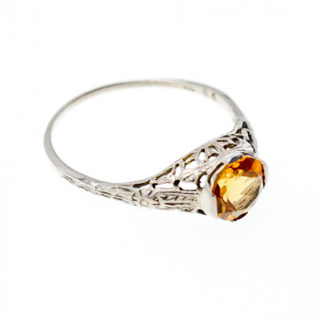 Sky Jewelry Серебряное кольцо с гелиодором