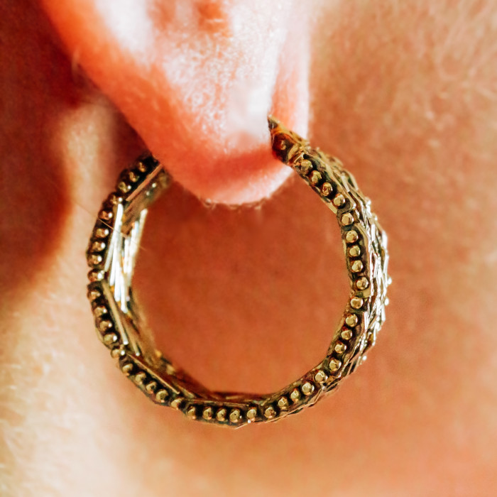 Sky Jewelry Серебряные серьги в позолоте  Обаяние