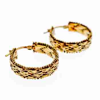 Sky Jewelry Серебряные серьги в позолоте  Обаяние