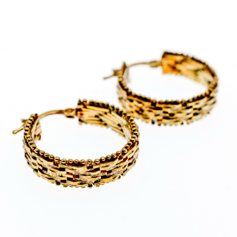 Sky Jewelry Серебряные серьги в позолоте  Обаяние