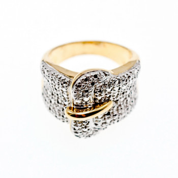 Sky Jewelry Серебряное кольцо в позолоте  Ремешок