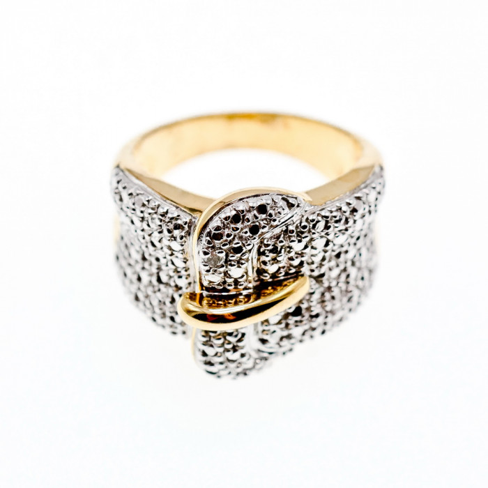 Sky Jewelry Серебряное кольцо в позолоте  Ремешок