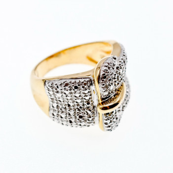 Sky Jewelry Серебряное кольцо в позолоте  Ремешок